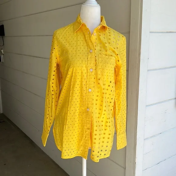 J CREW Eyelet Shirt - Picture 1 of 10